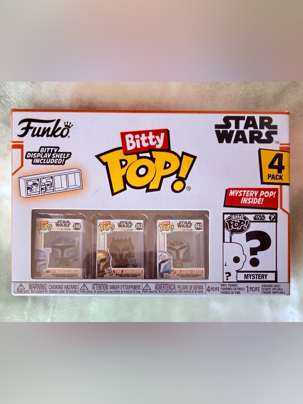 Funko Bitty Pop! Star Wars Helmet Mini Figure Set - Yellow, White, Orange, Black